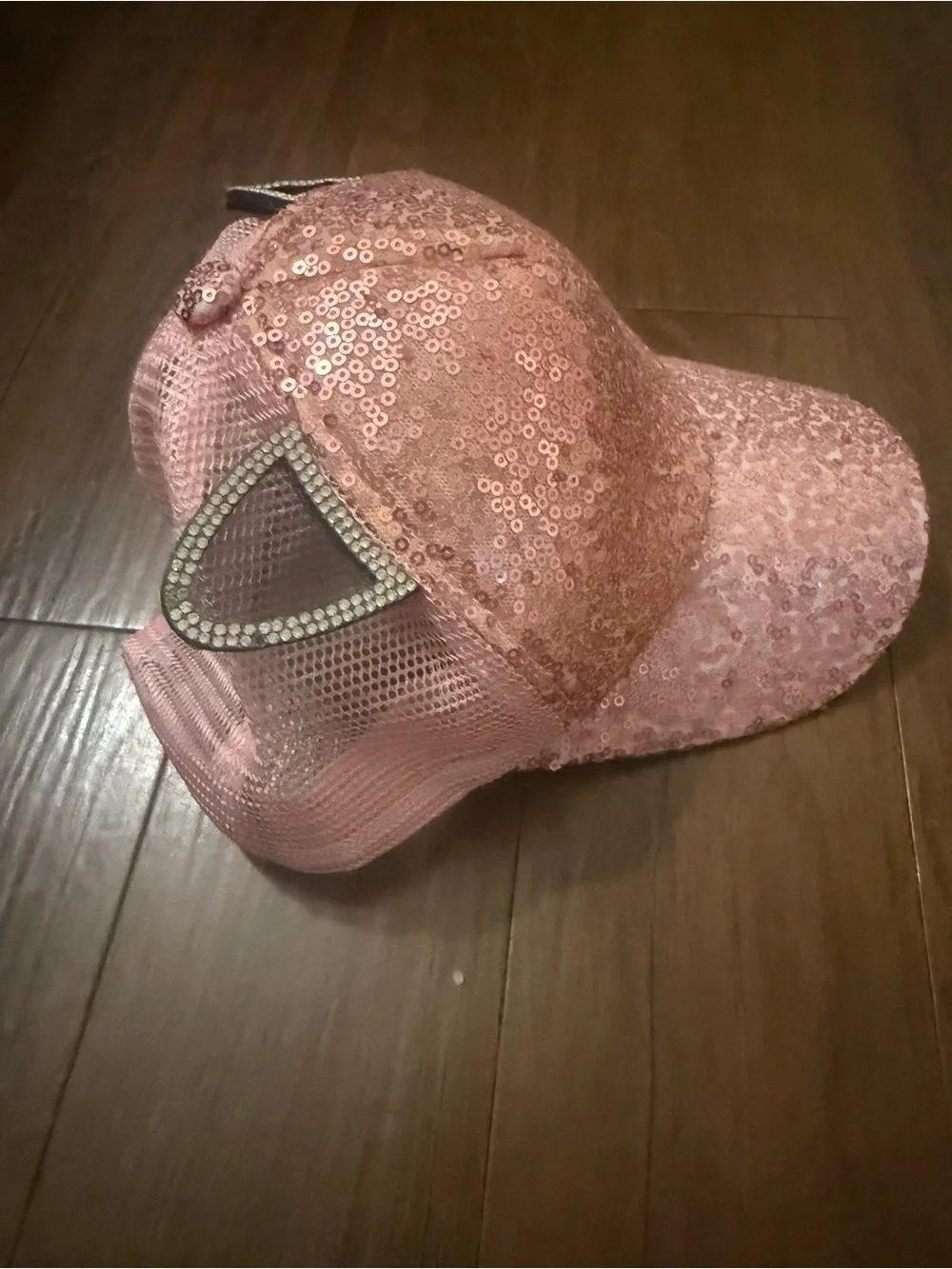 Sequins Mesh Baseball Cap